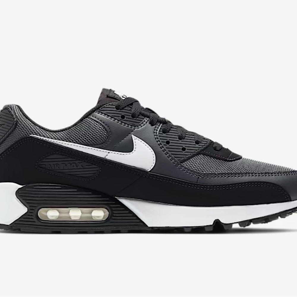 Nike Air Max 90 Black Gray White Sneakers